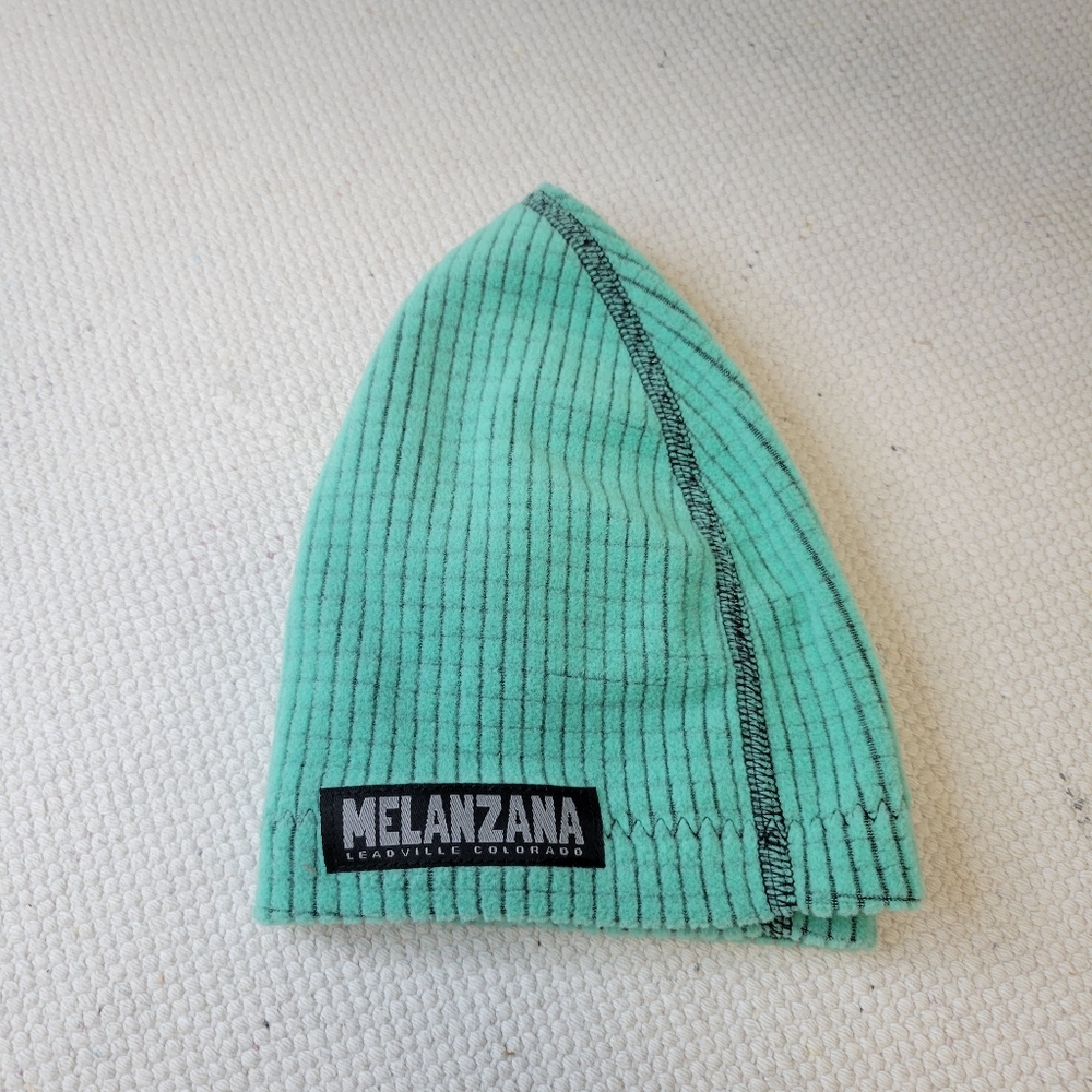Melanzana Microgrid Toque Adult Size Medium In Lagoon Aqua